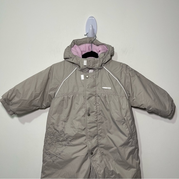 Reima Baby Grey snowflake one piece winter cold weather snowsuit in size 6-9M 74 - Picture 2 of 11